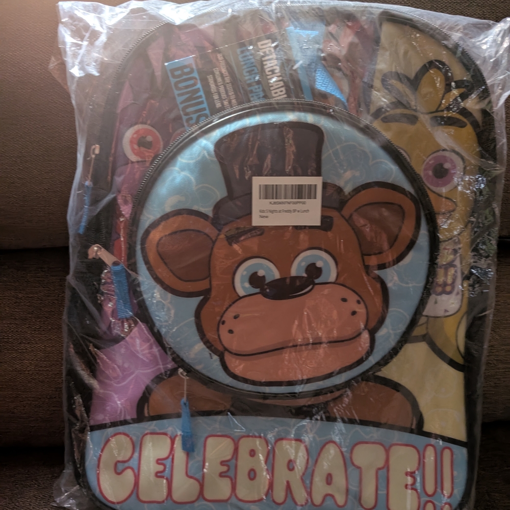 Bioworld Celebrate Five Nights At Freddy's Backpack.